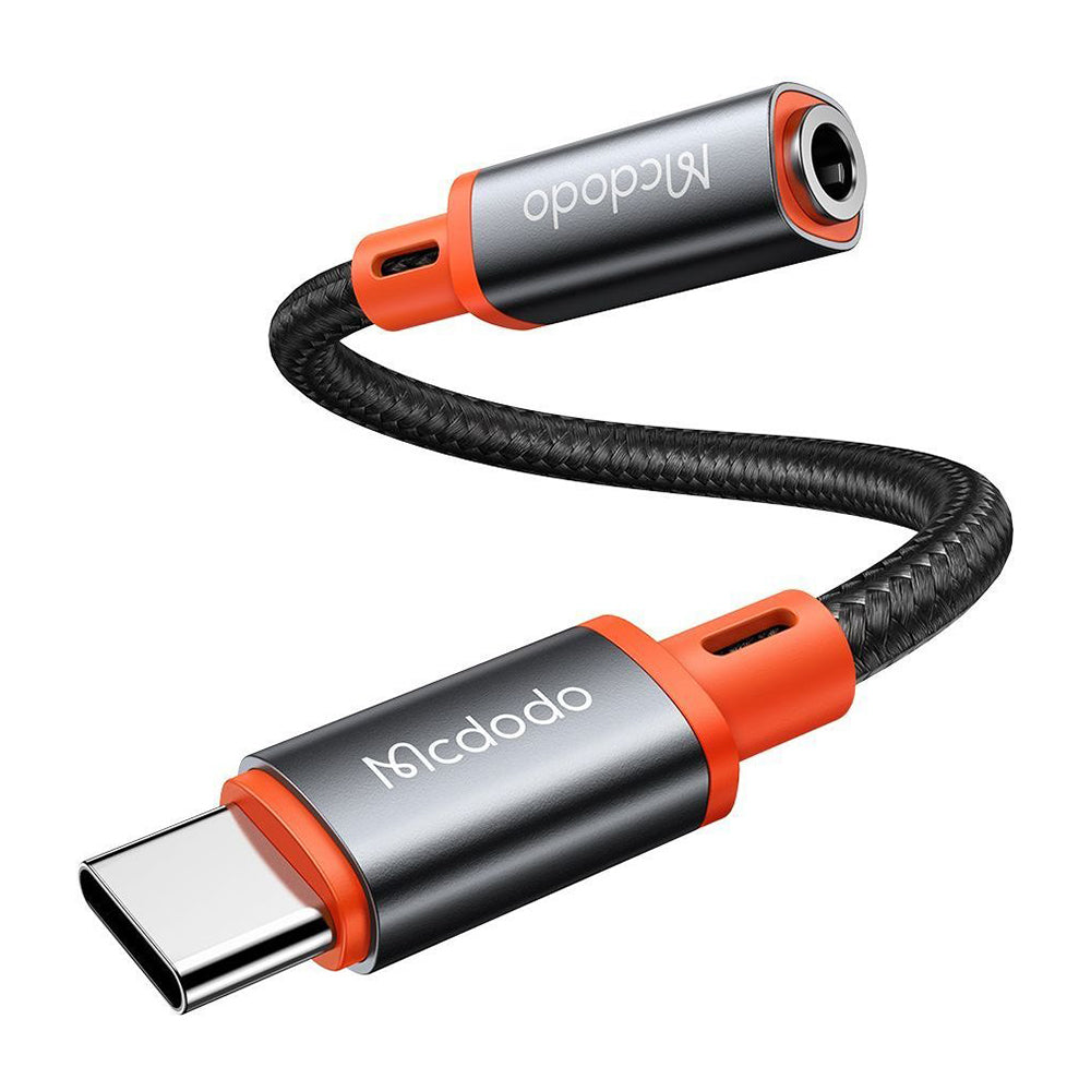 USB-C to 3.5mm McDodo CA-7561 Audio Adapter, Black