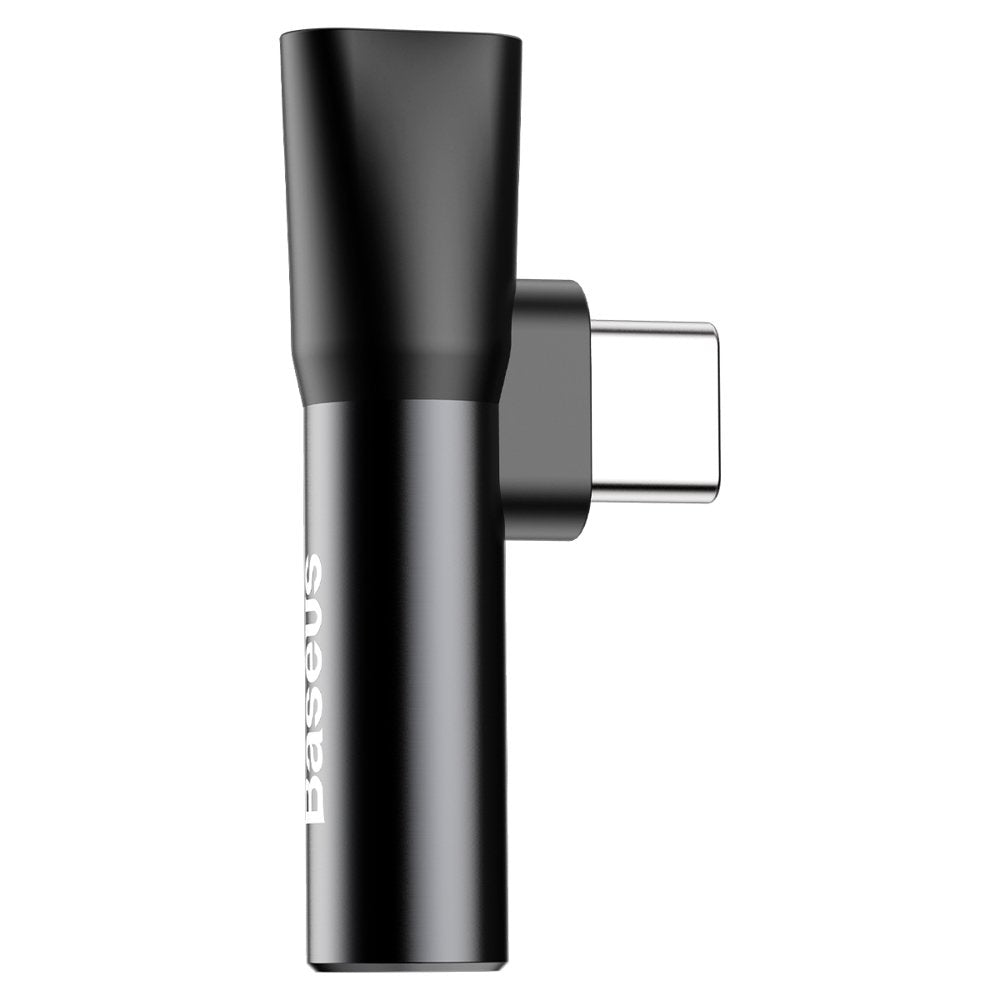 USB-C to USB-C / 3.5mm Baseus L41 Audio Adapter, Black CATL41-01