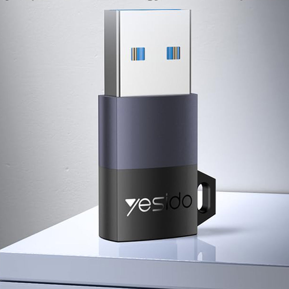 USB-C to USB-A Data and Charging Adapter Yesido GS34, Gray