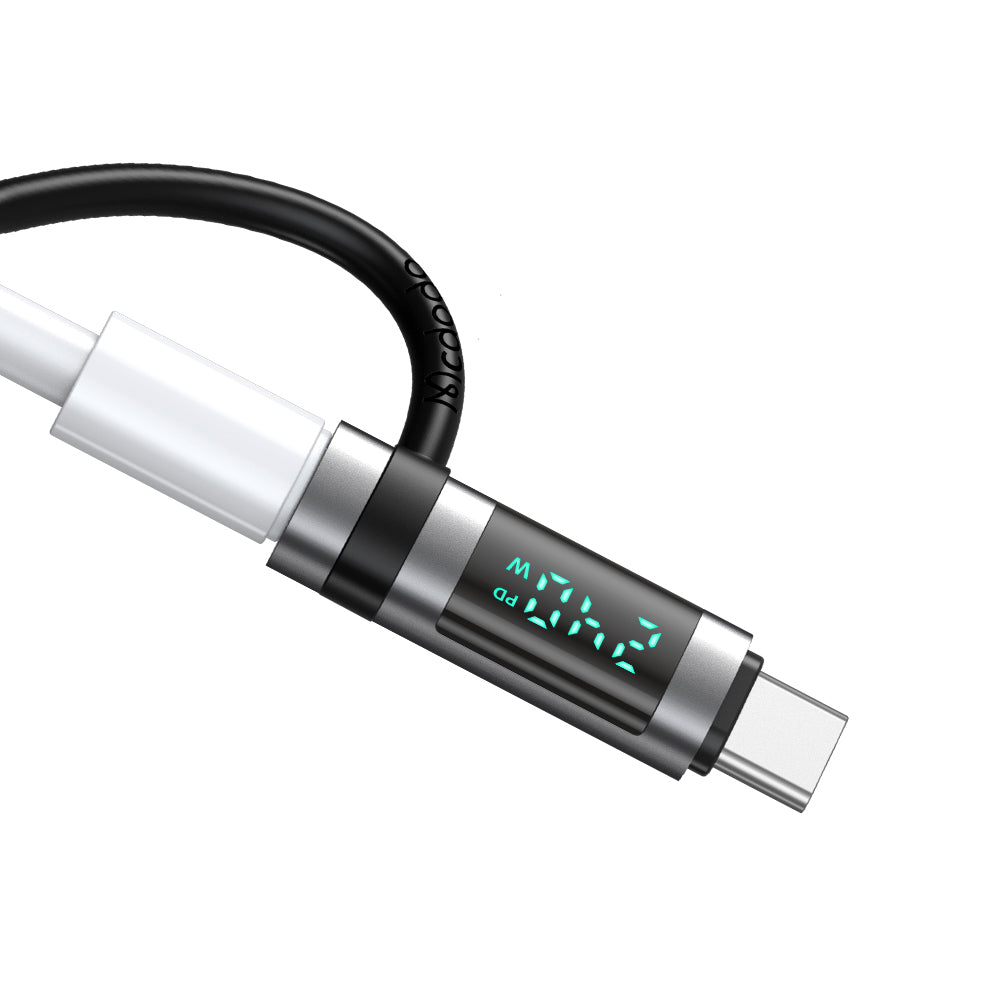 USB-C Data and Charging Adapter - USB-C McDodo OT-2620 Pigeon Display, Black