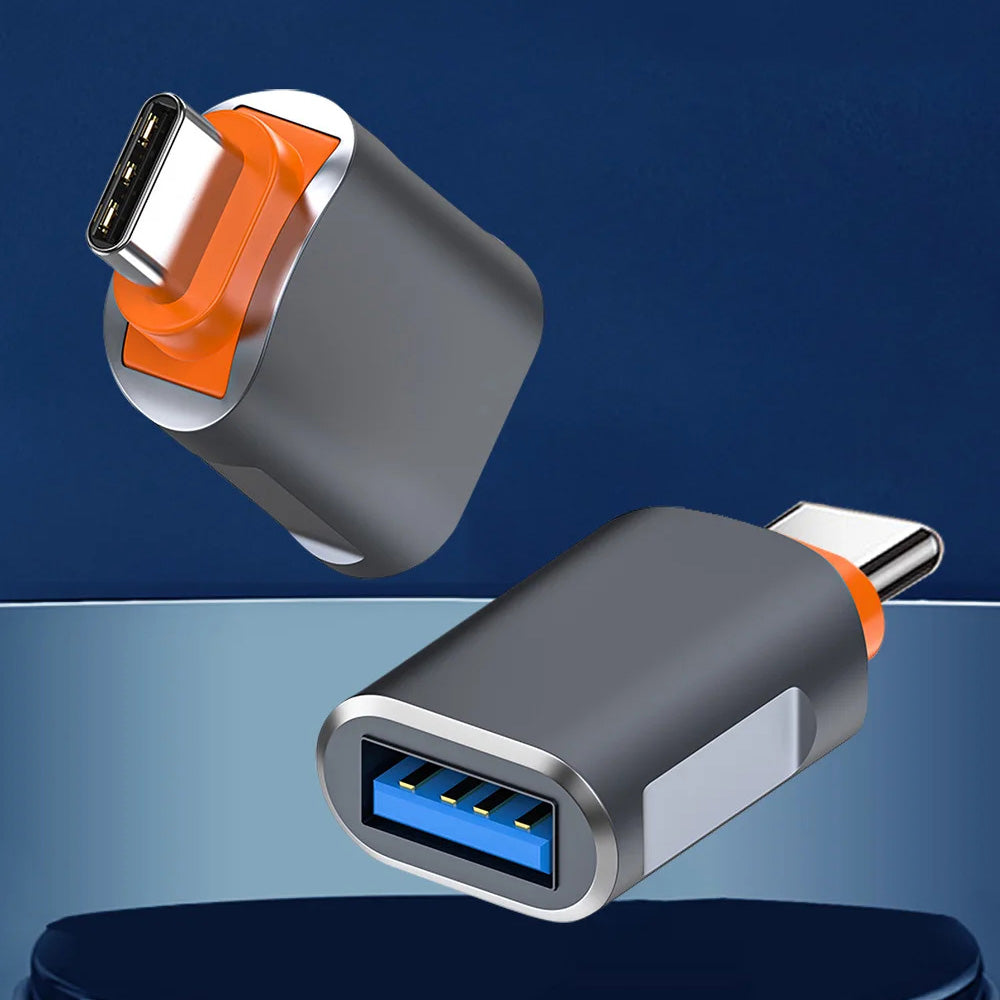 OTG USB-C to USB-A Adapter Techsuit A9 SlateVolt, Gray Orange