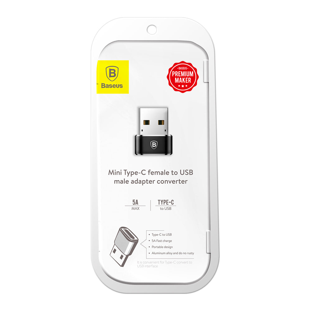 USB-C to USB-A Baseus USB-C to USB-A Charging and Data Adapter, Black CAAOTG-01 CAAOTG-01