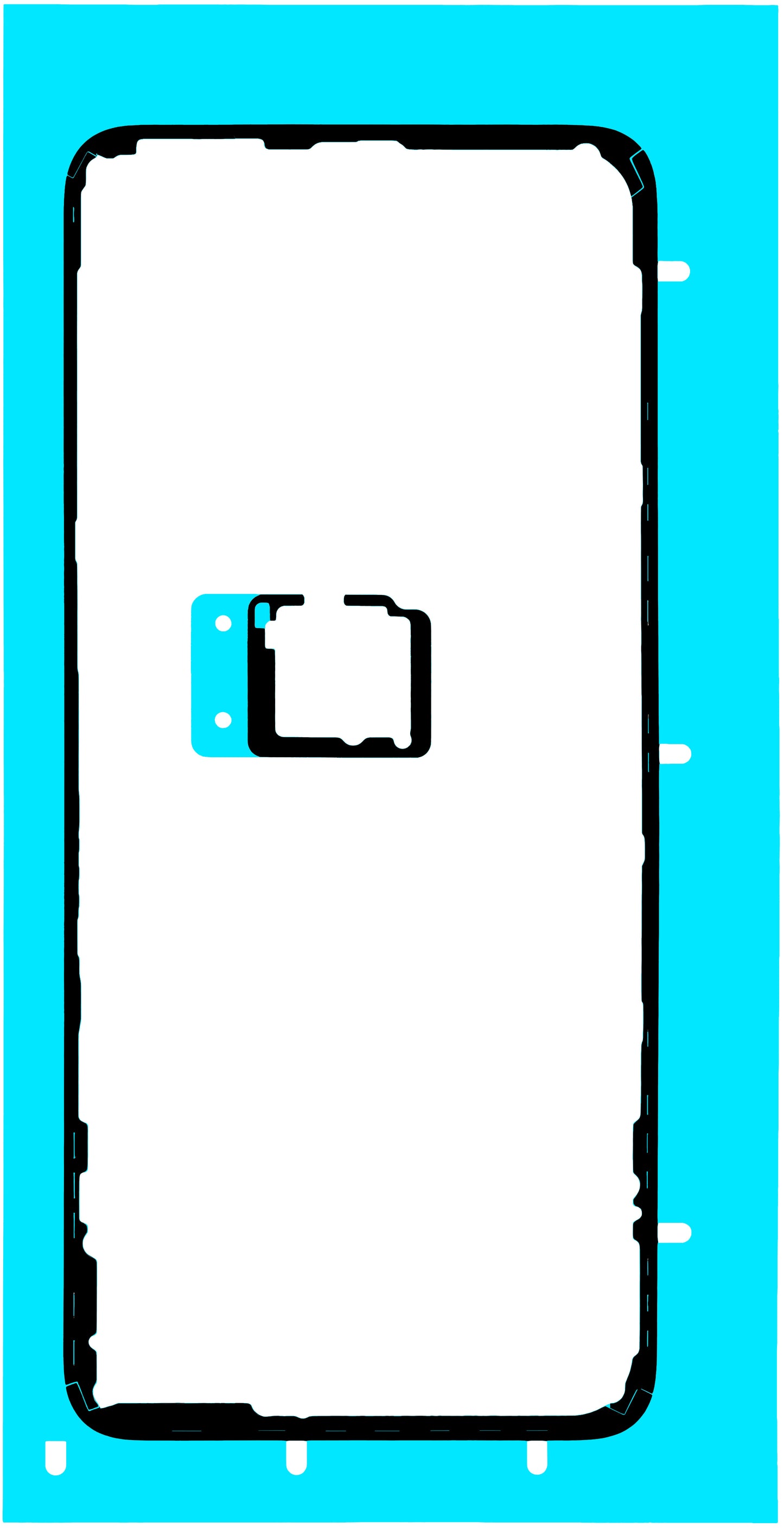 Battery Cover Adhesive Honor X7d 5G / 400 Smart 5G, Service Pack 9707ACBB