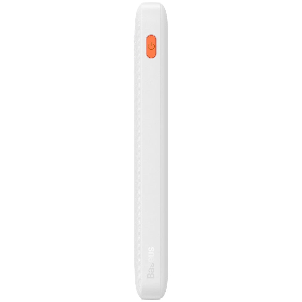 External Battery Baseus Airpow, 10000mAh, 20W, QC + PD, 1 x USB-A - 1 x USB-C, White