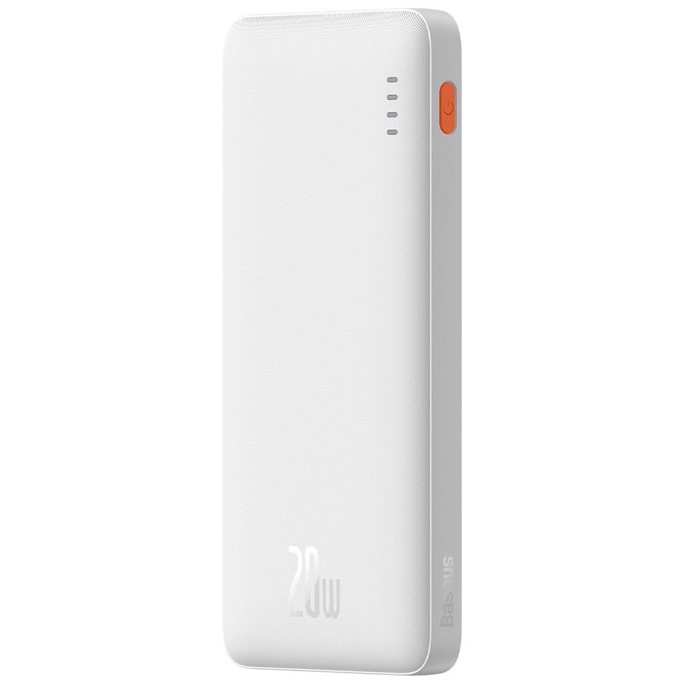 External Battery Baseus Airpow, 10000mAh, 20W, QC + PD, 1 x USB-A - 1 x USB-C, White