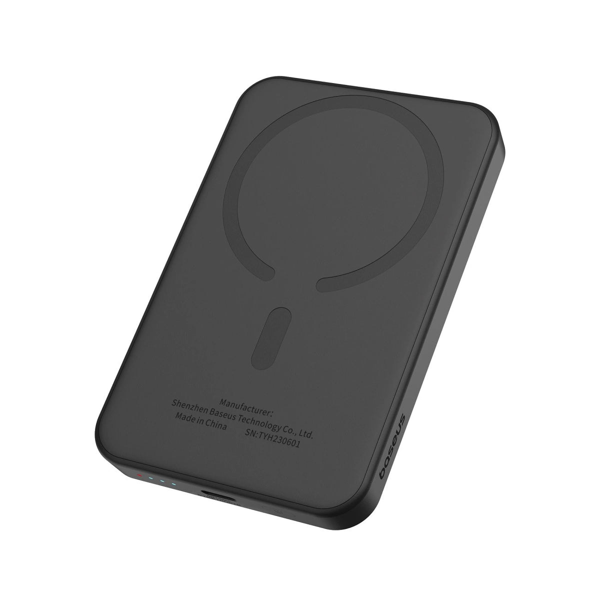 External Wireless Battery Baseus Magnetic Mini, 5000mAh, 20W, PD + FQI, 1 x QI - 1 x USB-C, Black P10022107113-00