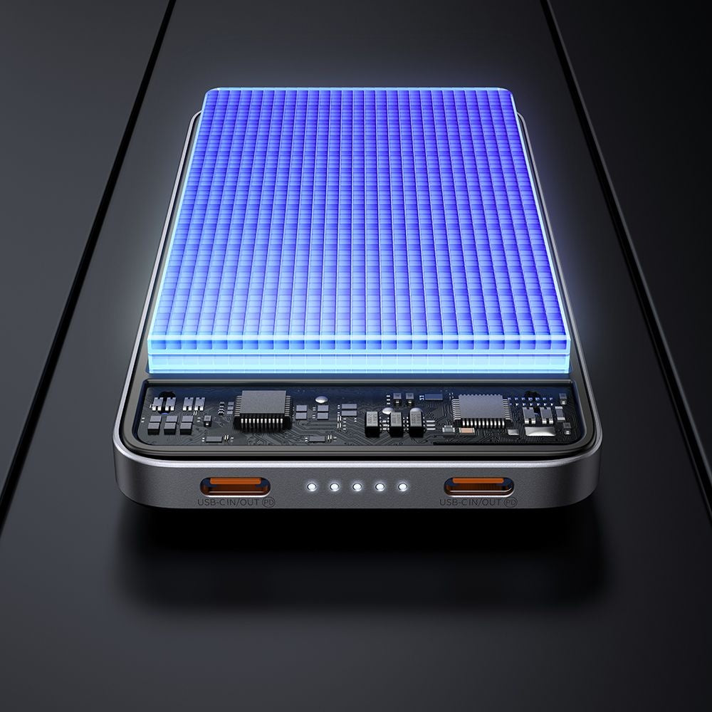 McDodo MC-3781 Meta External Battery, 10000mAh, 20W, PD, 2 x USB-C, Black