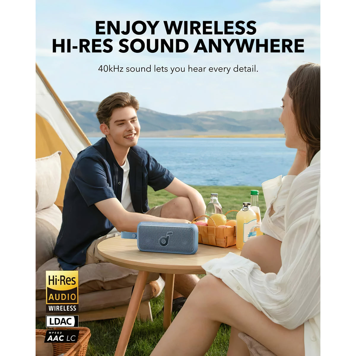 Bluetooth Portable Speaker Anker SoundCore Motion 300, 30W, TWS, Waterproof, Blue A3135031