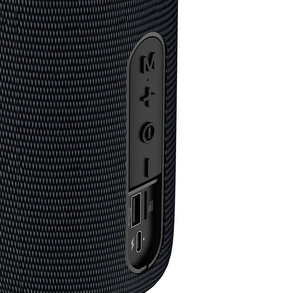 McDodo BS-1410 Portable Bluetooth Speaker, 2 x 5W, RGB, Waterproof, Black