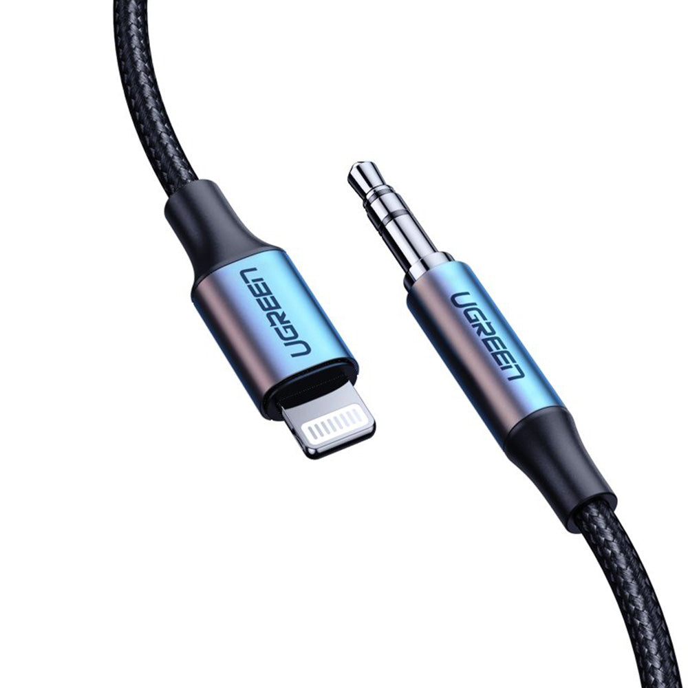 Lightning Audio Cable - 3.5mm UGREEN US315 (70509), 1m, Black