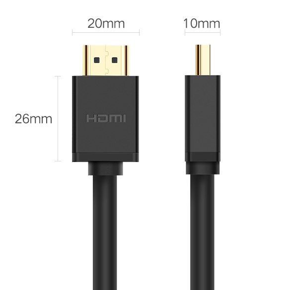 UGREEN HD104 Video Cable, HDMI - HDMI, 4K, 2m, Black