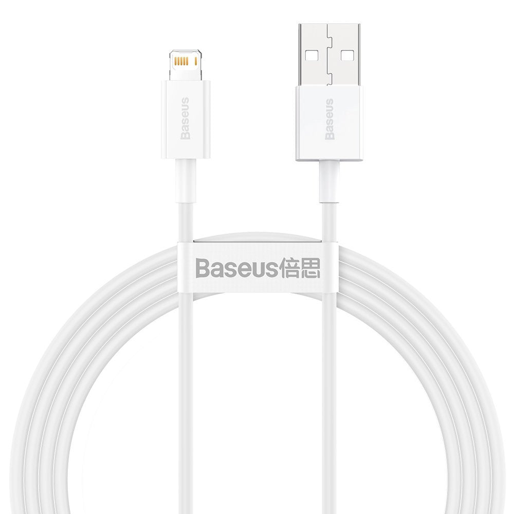 USB-A to Lightning Data and Charging Cable Baseus Superior Series, 20W, 1.5m, White CALYS-B02