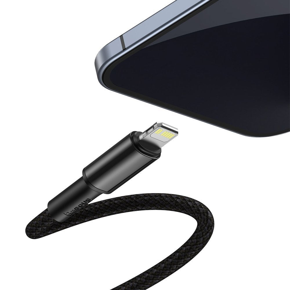 USB-C - Lightning Baseus High Density Braided Data and Charging Cable, 20W, 1m, Black CATLGD-01 CATLGD-01