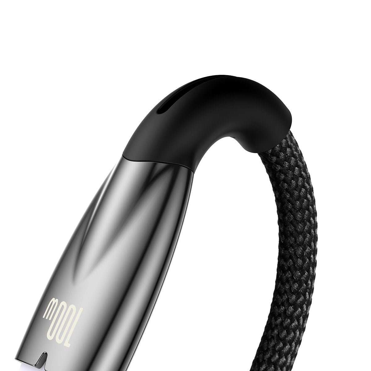 USB-A to USB-C Baseus Glimmer Series Data and Charging Cable, 100W, 2m, Black CADH000501 CADH000501