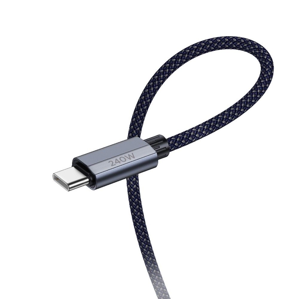 USB-C Data and Charging Cable - USB-C HOCO U134, 240W, 1.8m, Gray