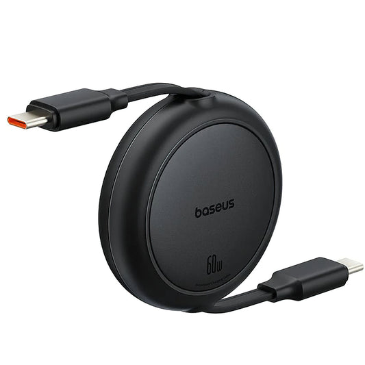 USB-C Data and Charging Cable - USB-C Baseus Free2Pull Mini Retractable, 60W, 1m, Black P10364500111-01