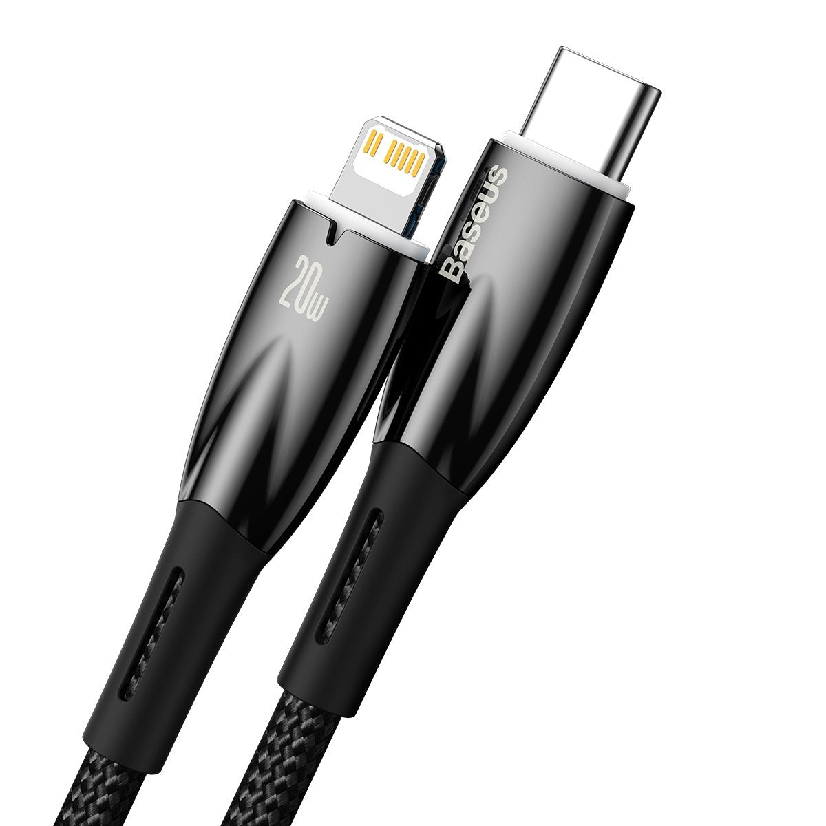 Baseus Glimmer Series USB-C - Lightning Data and Charging Cable, 20W, 2m, Black CADH00010101