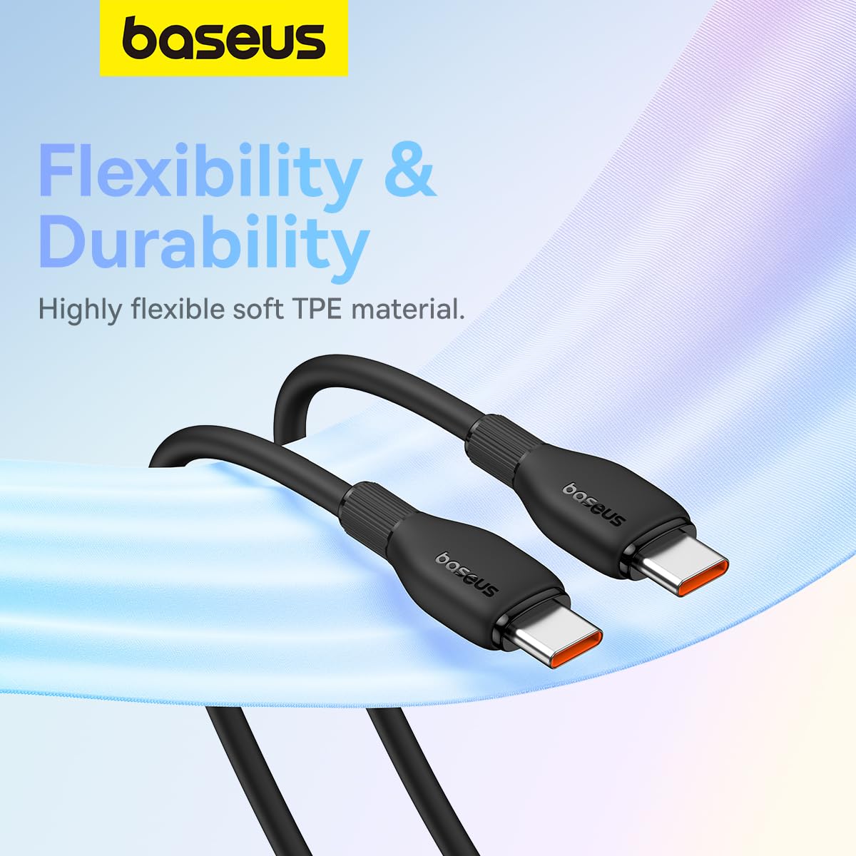 USB-C Data and Charging Cable - USB-C Baseus Pudding, 100W, 2m, Black P10355702111-01