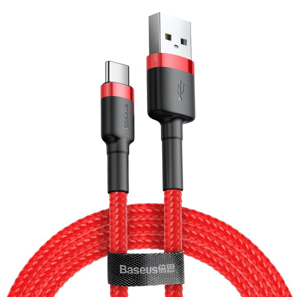 Data and Charging Cable USB-A - USB-C Baseus Cafule, 18W, 2m, Red CATKLF-C09