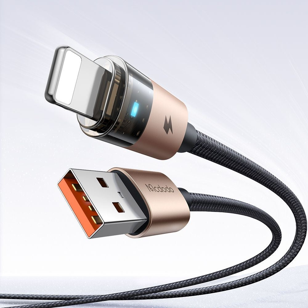 USB-A to Lightning McDodo CA-6911 Data and Charging Cable, 18W, 1.2m, Gold