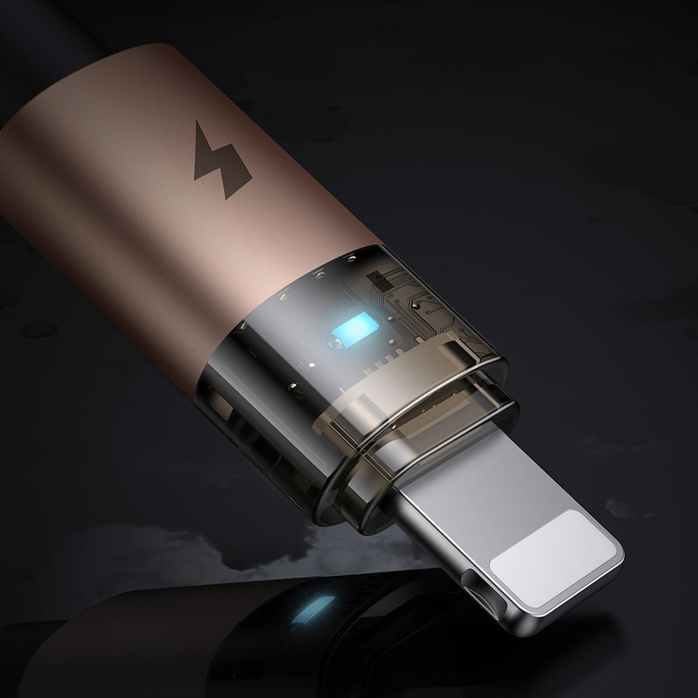USB-A to Lightning McDodo CA-6911 Data and Charging Cable, 18W, 1.2m, Gold