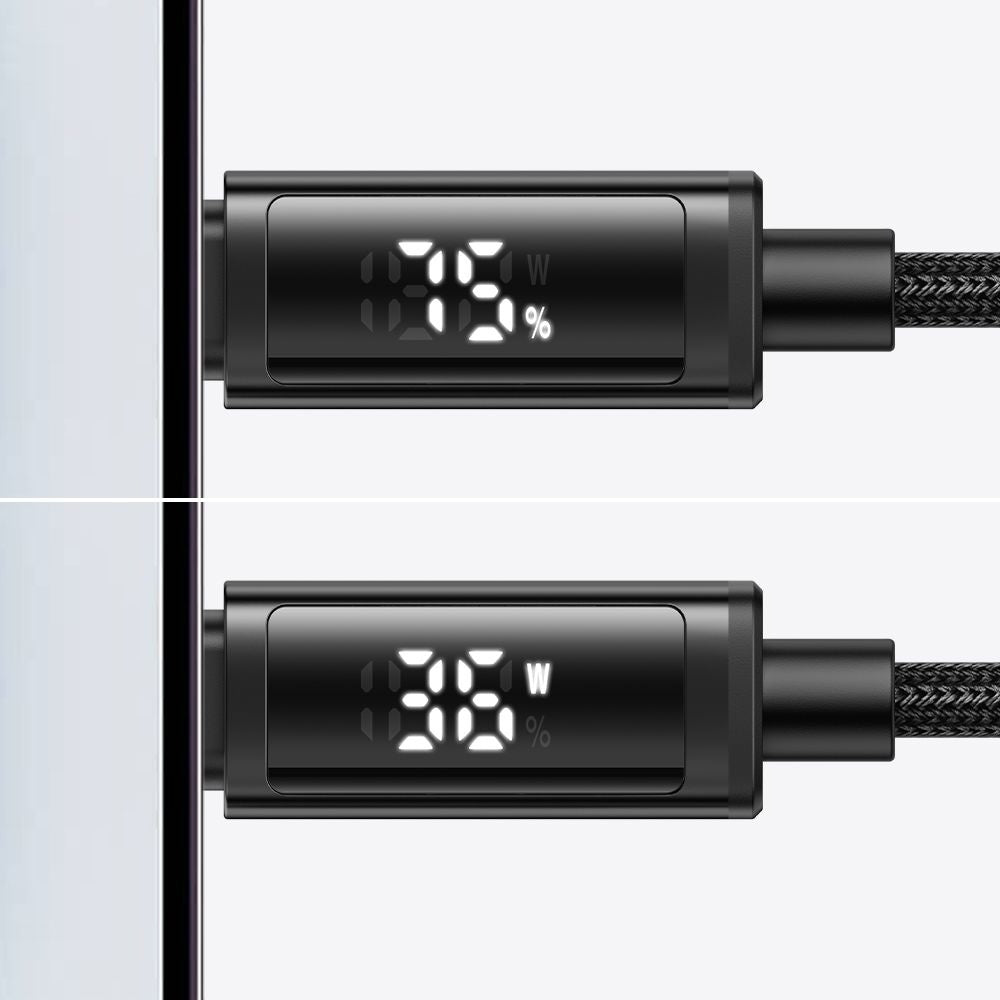 USB-A to Lightning McDodo CA-7970 Display Data and Charging Cable, 18W, 1.2m, Black