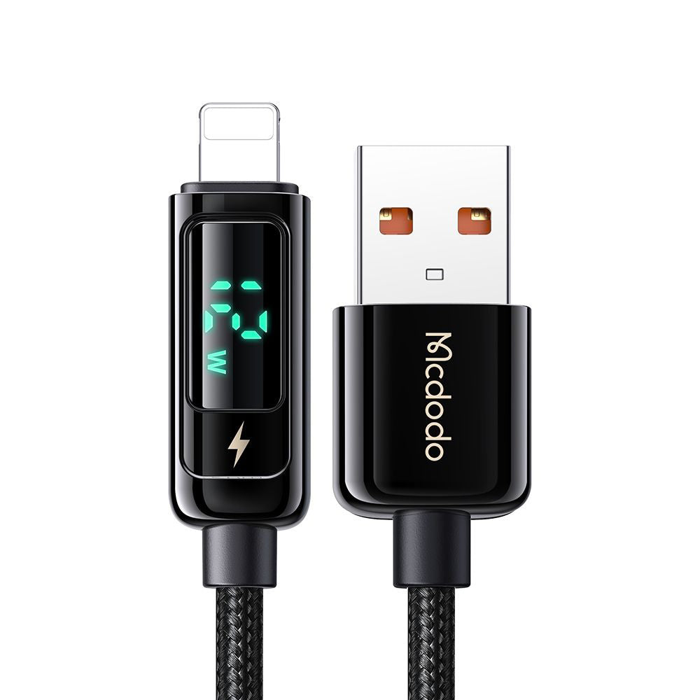 USB-A to Lightning McDodo CA-9940 Data and Charging Cable, 12W, 1.2m, Black