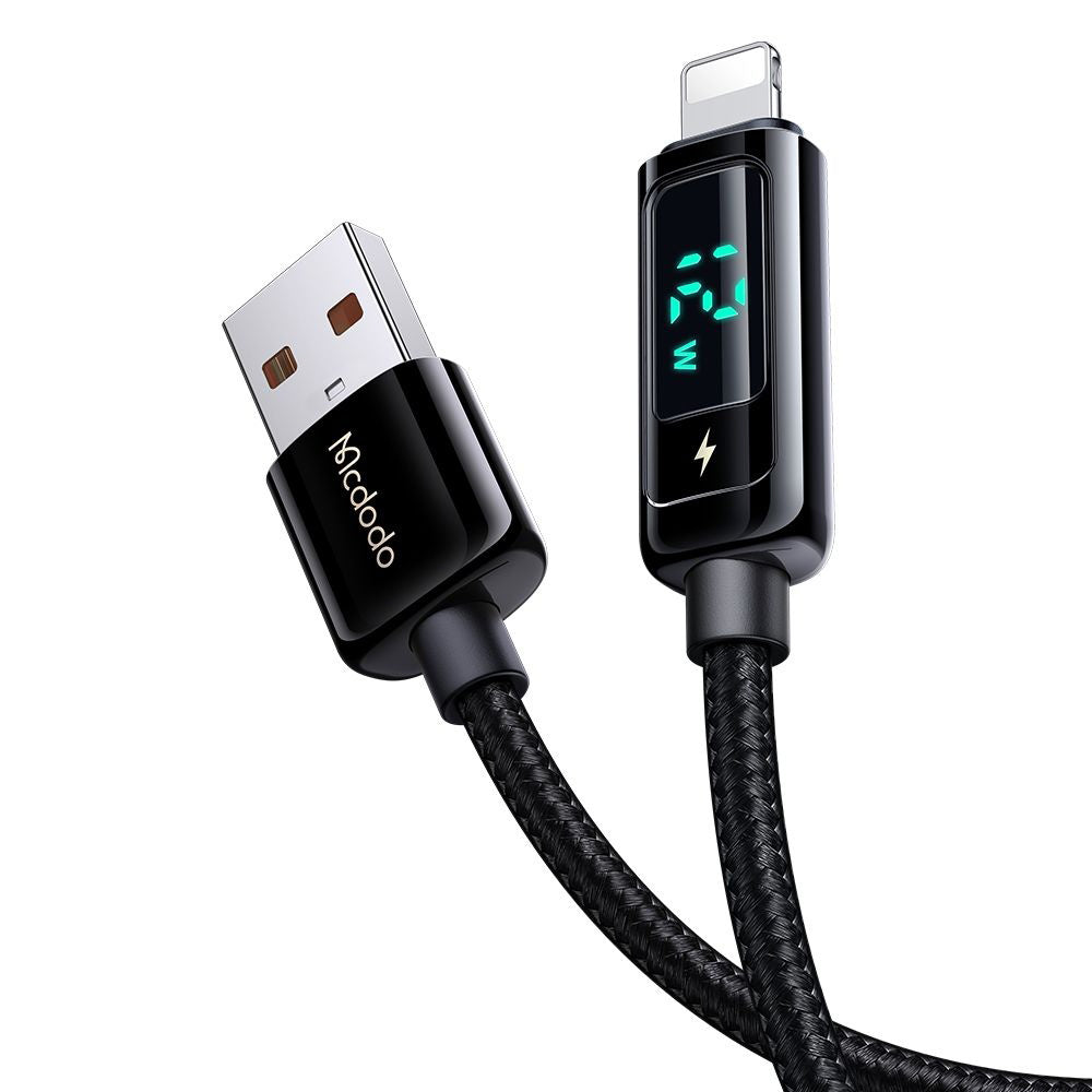 USB-A to Lightning McDodo CA-9940 Data and Charging Cable, 12W, 1.2m, Black