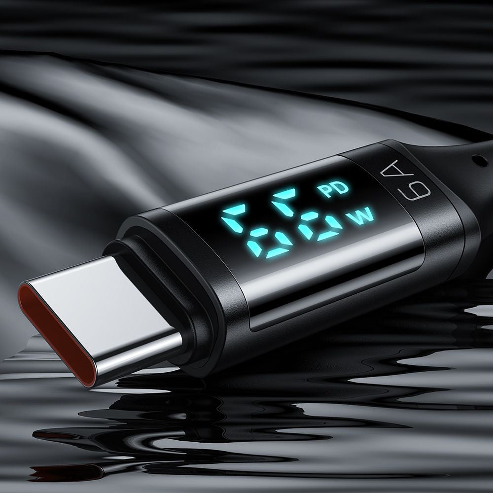 USB-A to USB-C McDodo CA-1080 Display Data and Charging Cable, 66W, 1.2m, Black