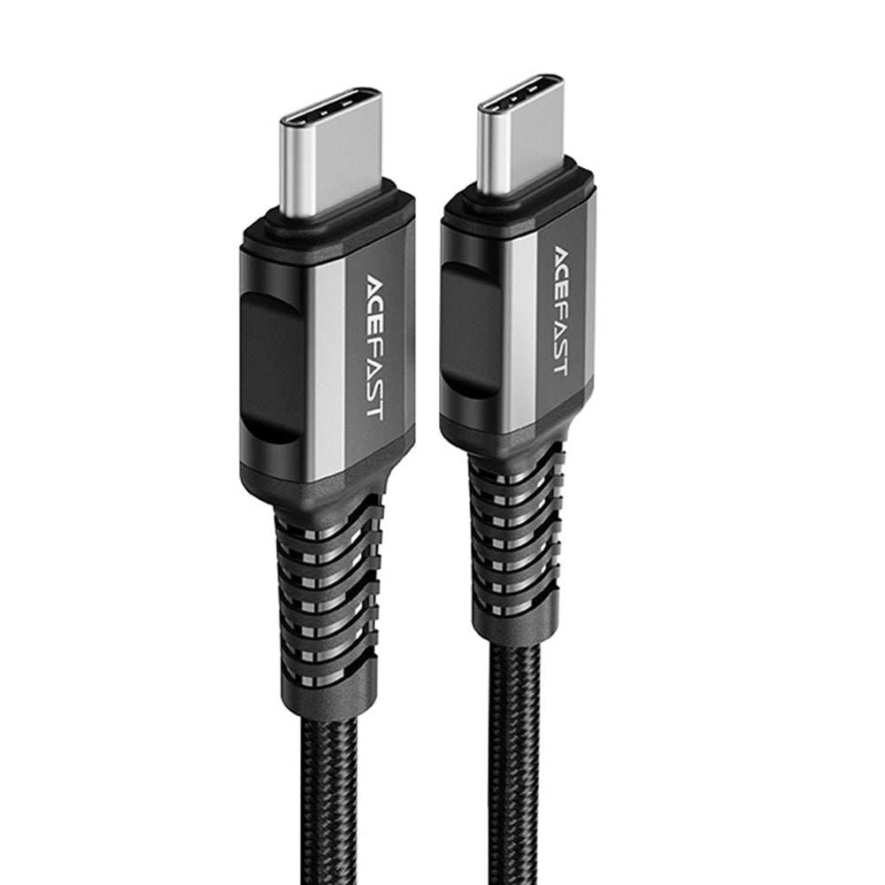 USB-C Data and Charging Cable - USB-C Acefast C1-03, 60W, 1.2m, Black