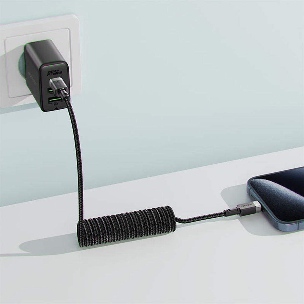 USB-C Data and Charging Cable - USB-C Acefast C14-03, 60W, 1.2m, Black
