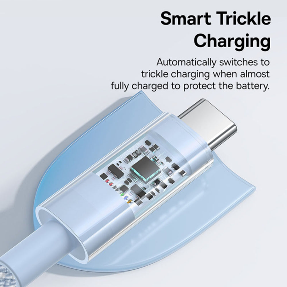 USB-C Data and Charging Cable - USB-C Baseus Gem, 100W, 2m, Blue P10373000311-01