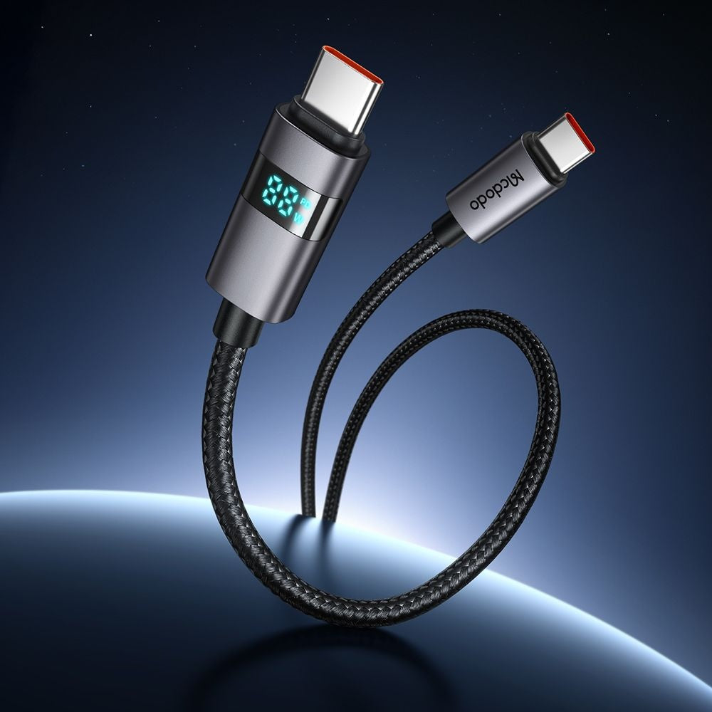 USB-C Data and Charging Cable - USB-C McDodo CA-5610 Display, 100W, 1.2m, Black