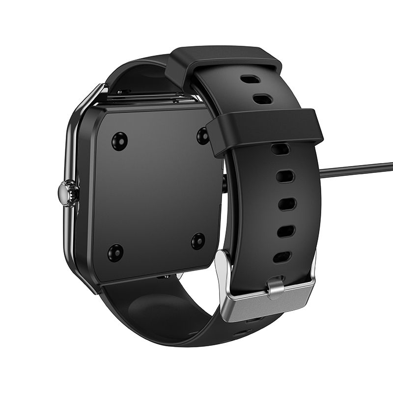 Charging Cable for HOCO Y28 Smartwatch, USB-A, Black