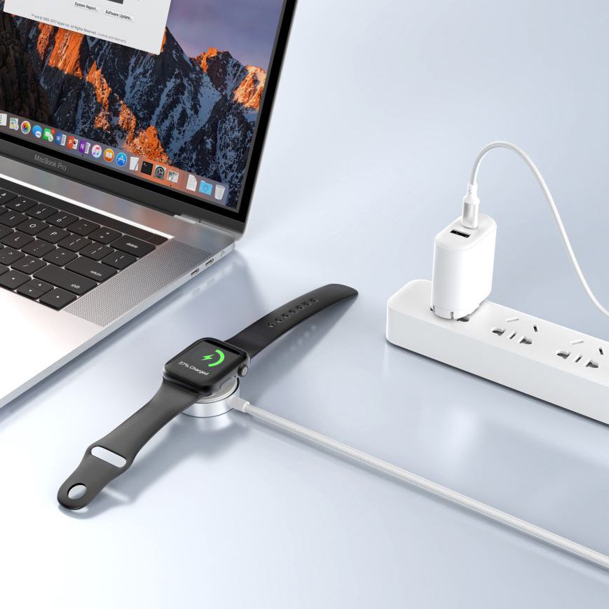 Tech-Protect MC02 Ultraboost C Wireless Charger for Apple Watch Series, USB-C, White