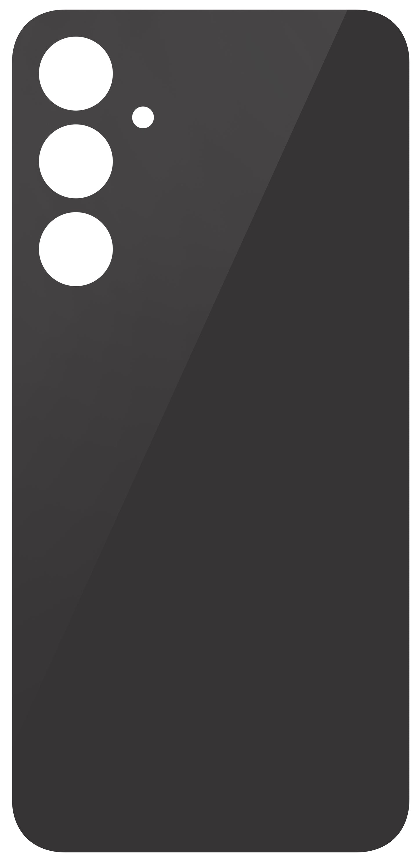 Battery Cover compatible with Samsung Galaxy S23 FE S711, Black
