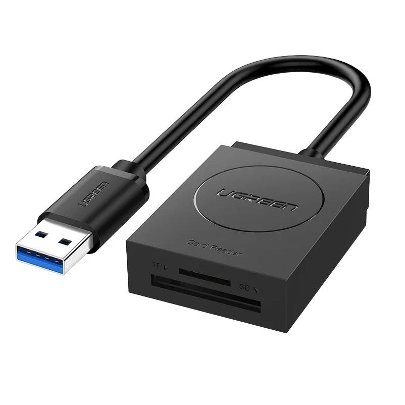 UGREEN CR127 USB 3.0 Card Reader, SD - microSD, Black