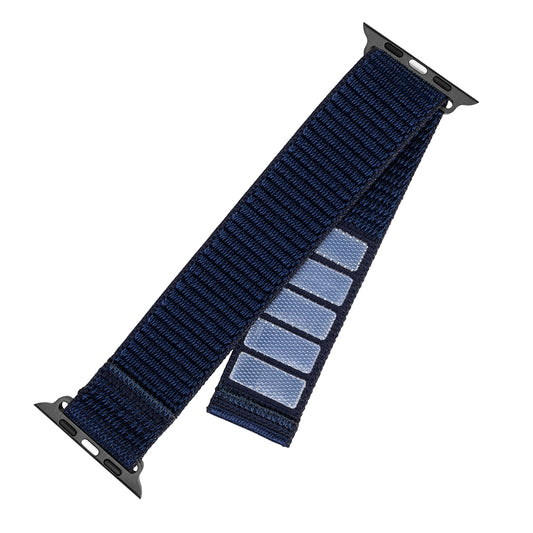 Fixed Nylon Sporty Strap for Apple Watch 42mm / 41mm / 40mm / 38mm Series, Dark Blue