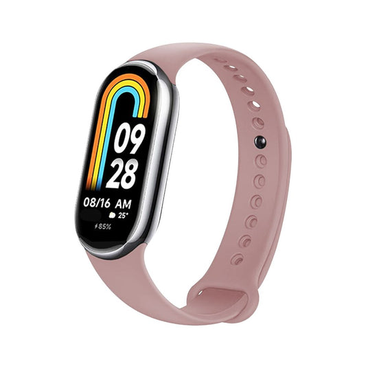 Fixed Silicone Strap for Xiaomi Smart Band 9 / 8, Pink