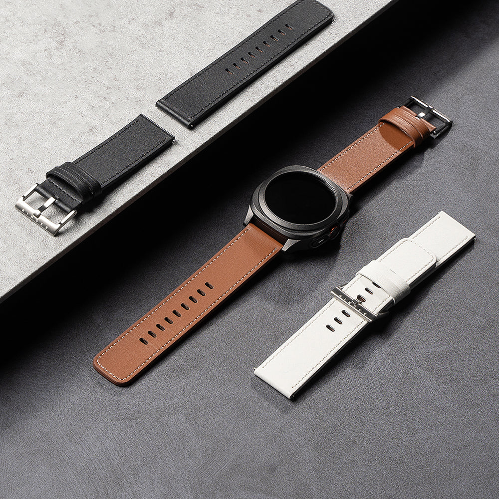 Ringke One Basic Bold Strap for Fossil Watch / Mobvoi Watch / Suunto Watch Series, 24mm, Black
