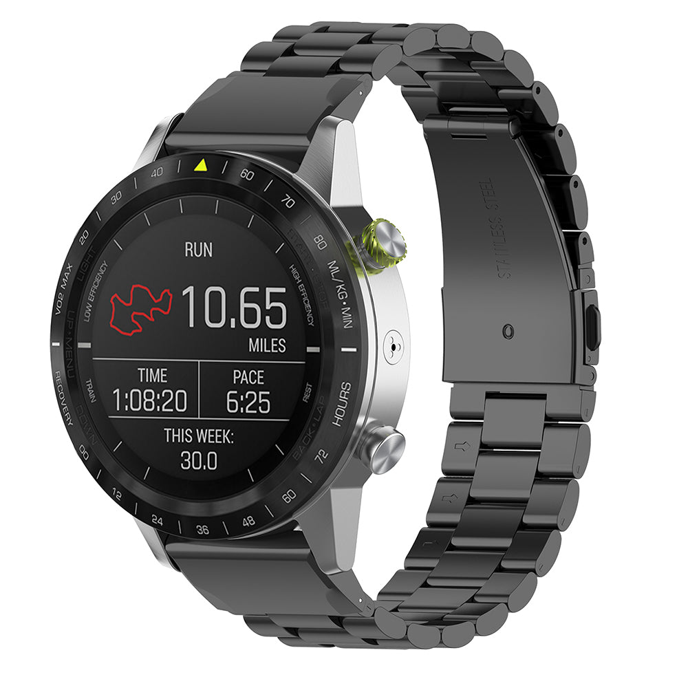 Techsuit W010 Strap for Garmin Watch Fenix / Forerunner Series, 22mm, Black