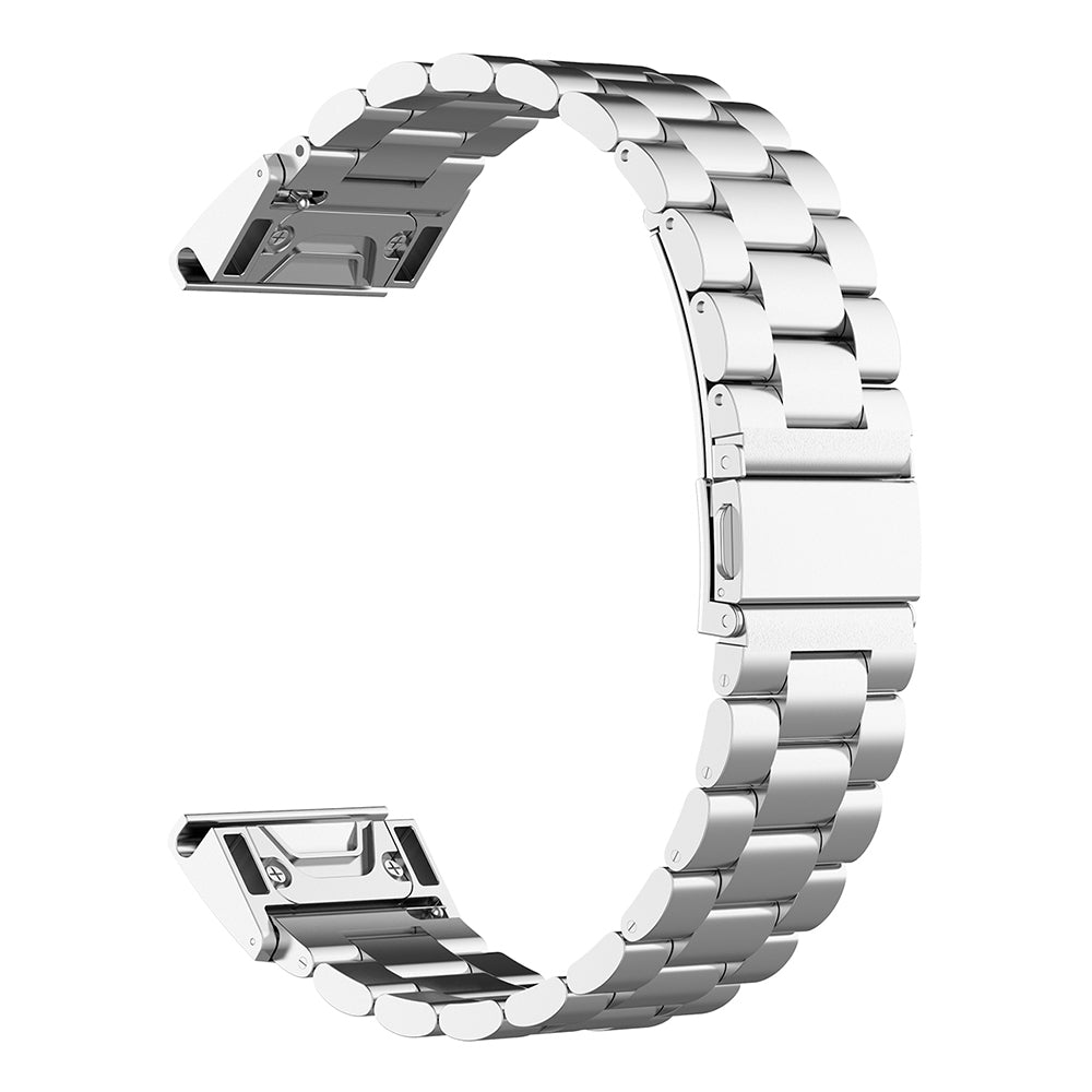 Techsuit W010 Strap for Garmin Watch Fenix Series, 26mm, Silver