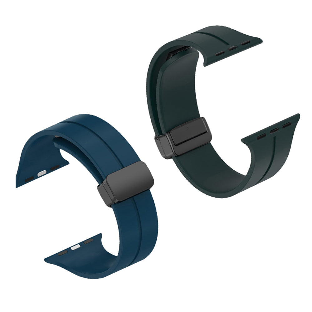 Techsuit W011 Strap for Apple Watch 49mm / 46mm / 45mm / 44mm / 42mm Series, Black