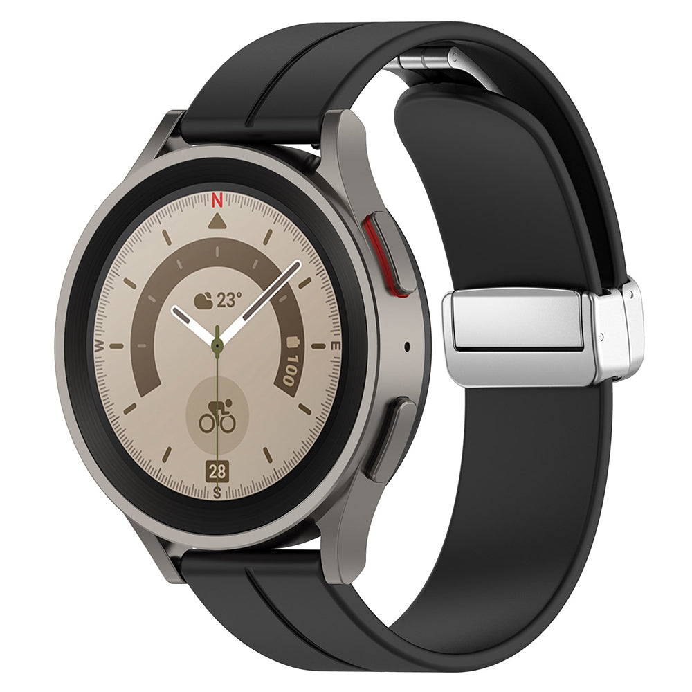 Techsuit W011 Strap for Samsung Galaxy Watch / Huawei Watch Series, 20mm, Black