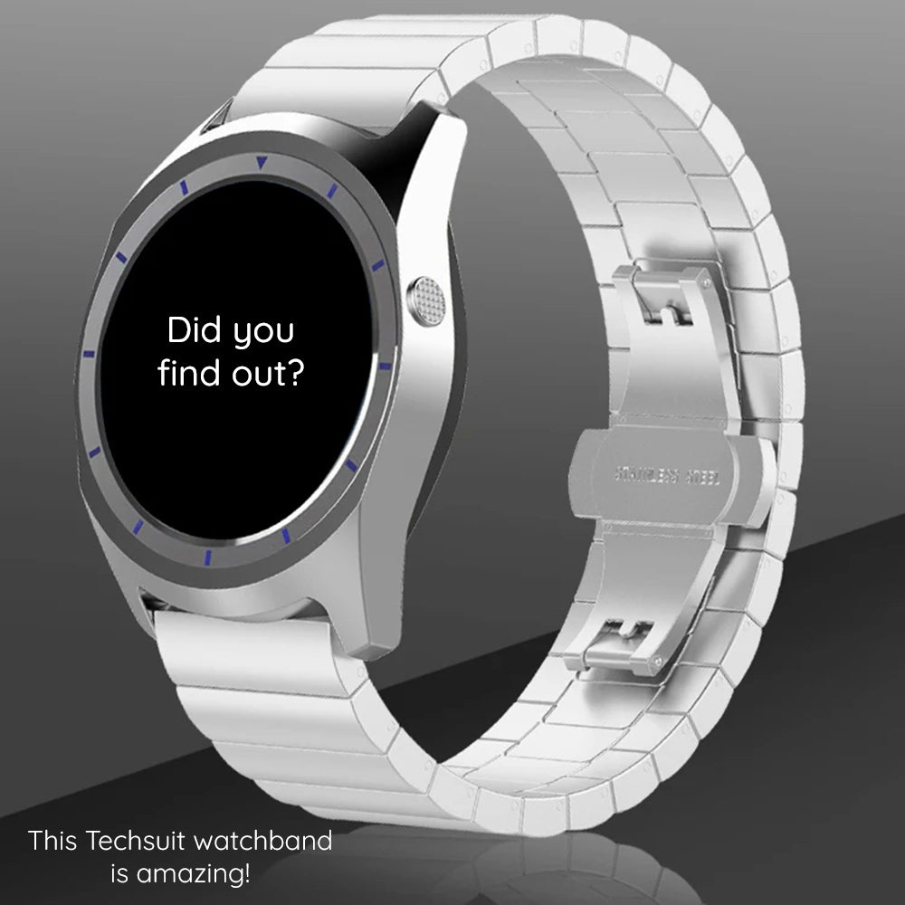 Techsuit W012 Strap for Huawei Watch / Xiaomi Watch Series, 22mm, Black