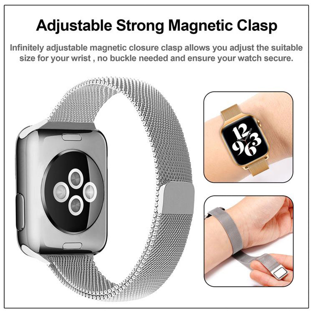 Techsuit W034 Strap for Apple Watch 42mm / 41mm / 40mm / 38mm Series, Dark gold