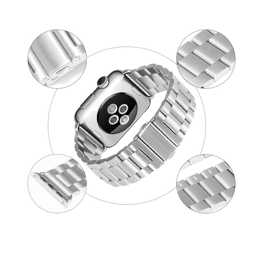 Techsuit W036 Strap for Apple Watch 49mm / 46mm / 45mm / 44mm / 42mm Series, Silver