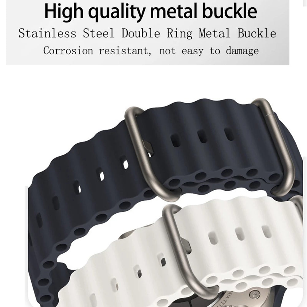 Techsuit W038 Strap for Apple Watch 42mm / 41mm / 40mm / 38mm Series, White