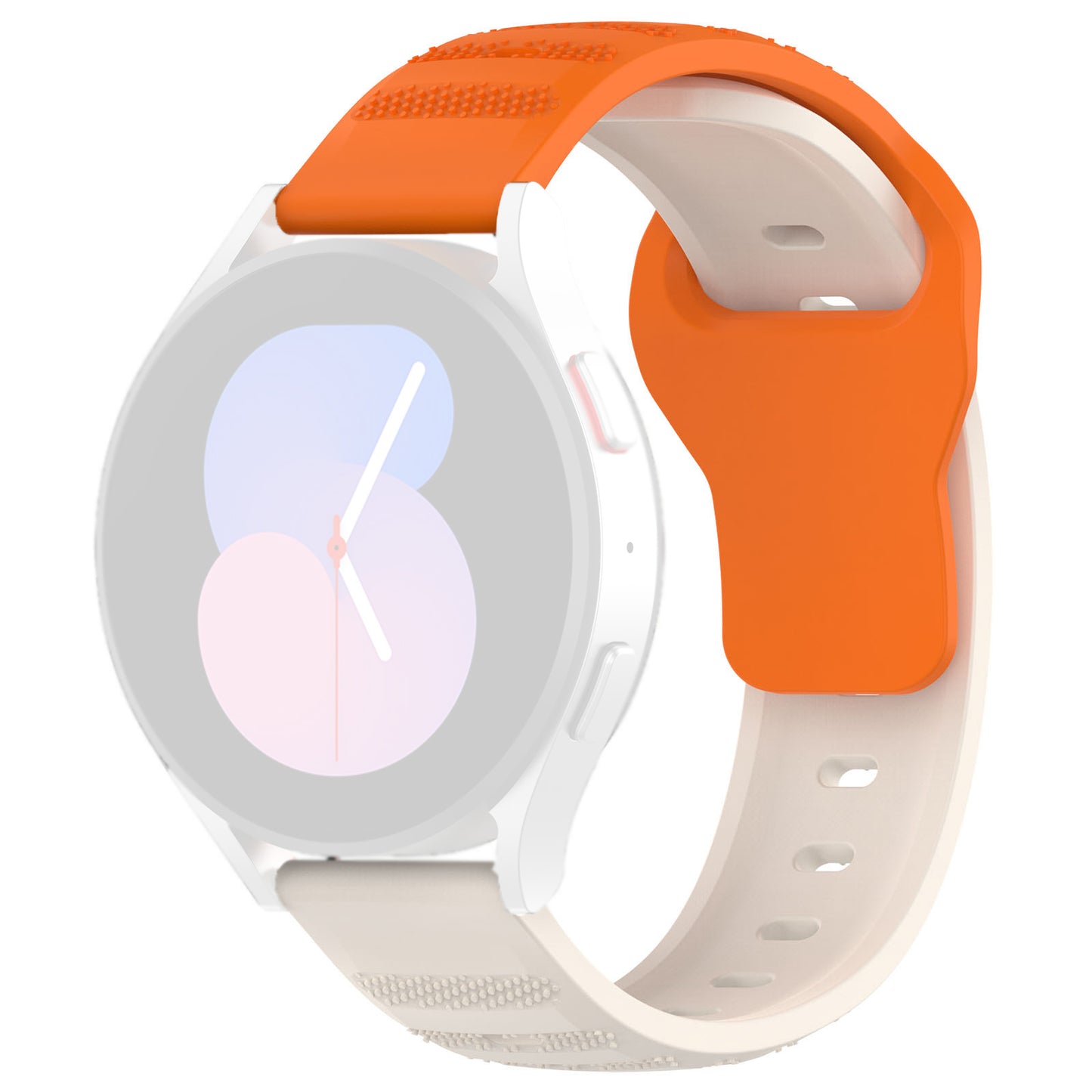Techsuit W050 Strap for Huawei Watch / Xiaomi Watch Series, 22mm, Beige Orange