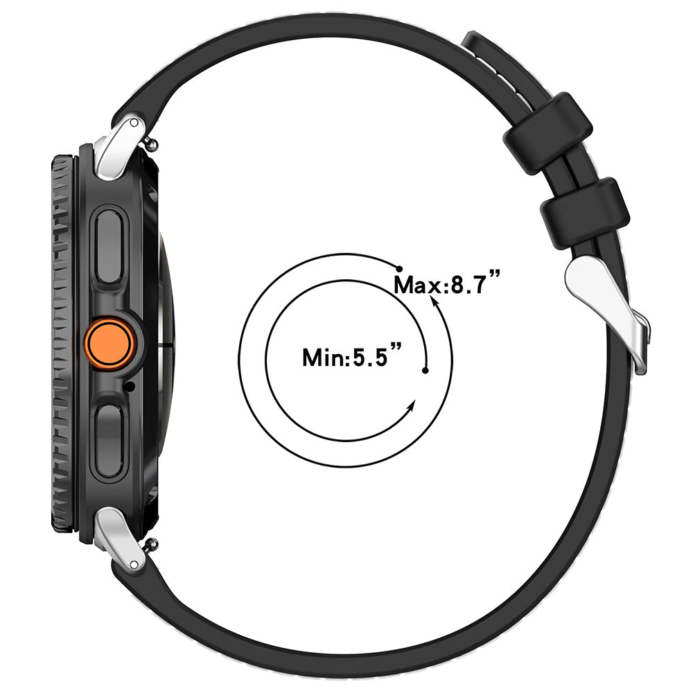 Techsuit W051 Strap for Samsung Galaxy Watch 8 Classic / Watch8 44mm / Watch 8 40mm, Grey